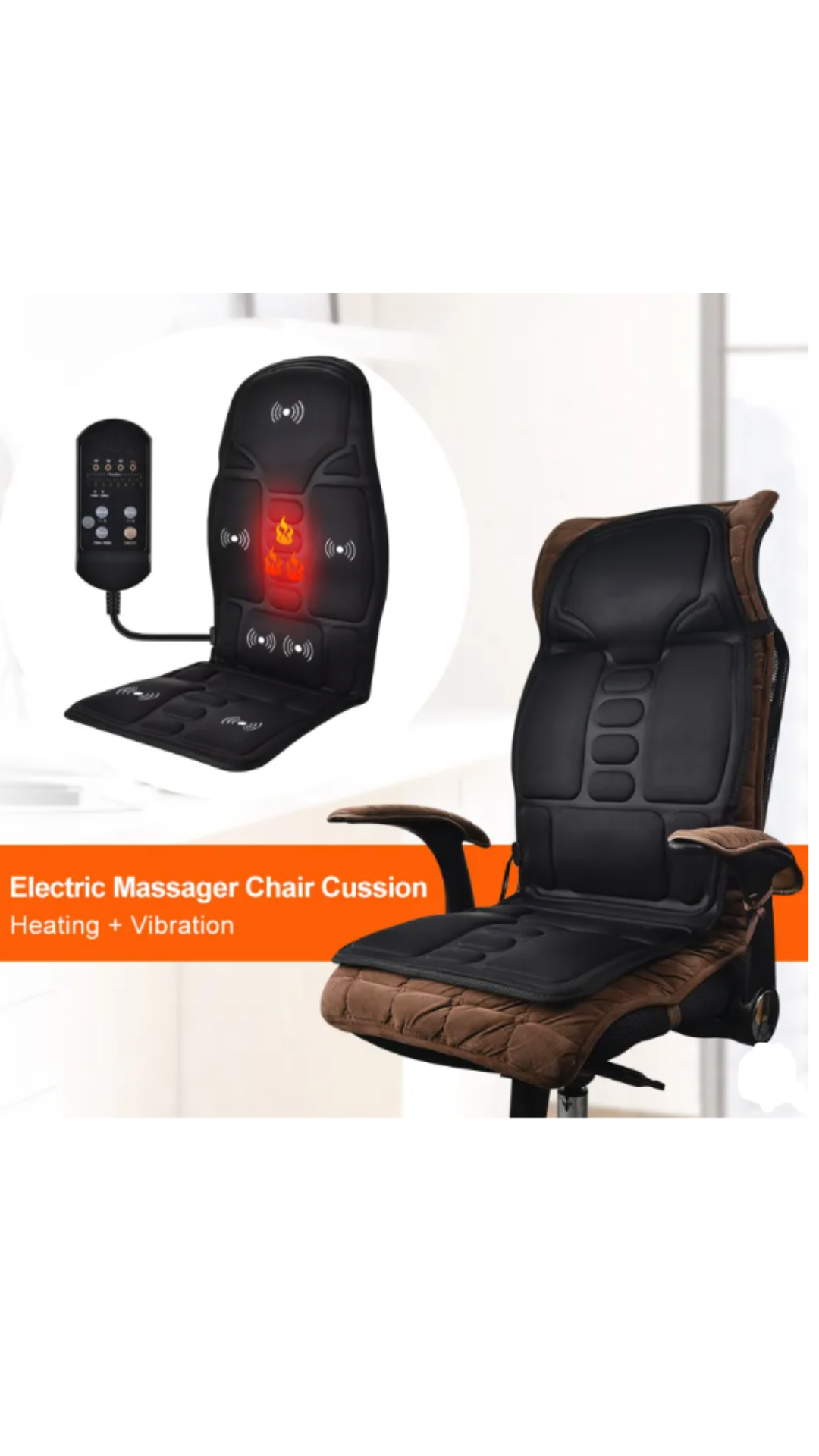 ThermaRelax Luxury Massage Seat Cushion