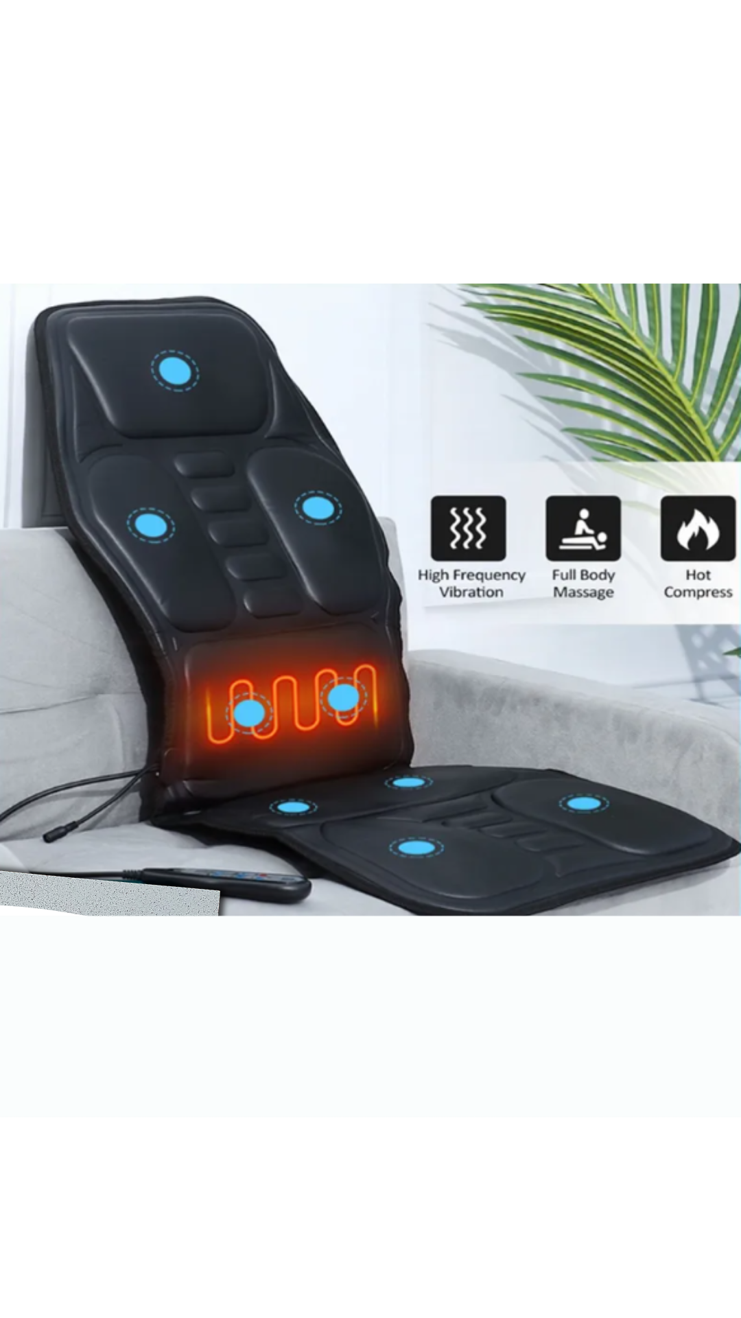 ThermaRelax Luxury Massage Seat Cushion